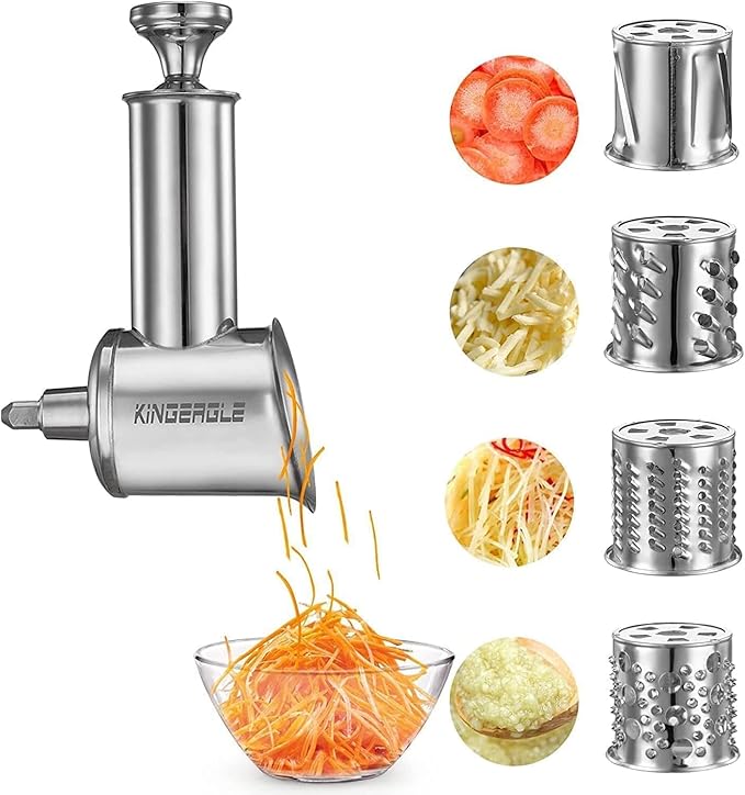 Stainless Steel Slicer Shredder Attachment by KINGEAGLE