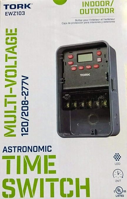EWZ Series Multipurpose Control Astronomic 7 Day Time Switch, 120-277 VAC Input - Image 8