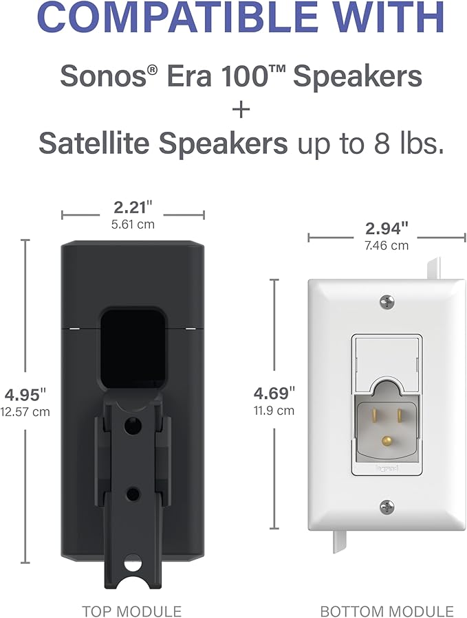 SANUS Speaker Wall Mount + Power Kit - Image 9