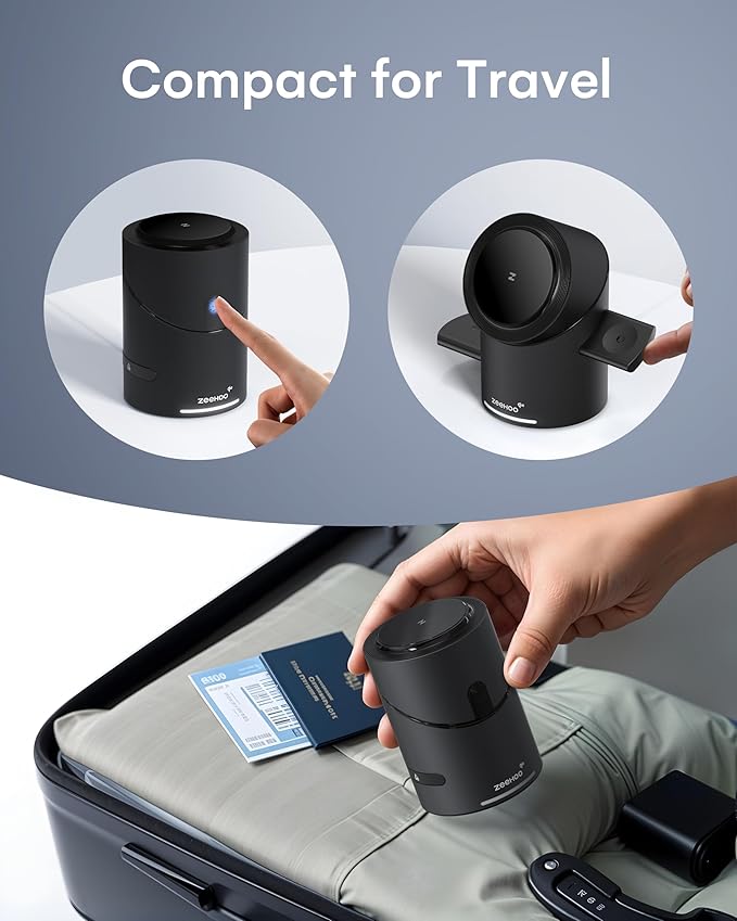 ZEEHOO 3 in 1 Charging Station for Samsung, Wireless Charger Stand, Qi2 15W - Image 7