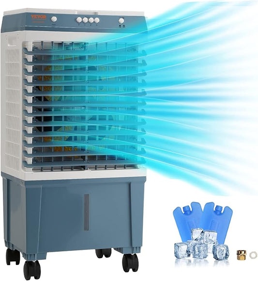 VEVOR Evaporative Air Cooler, 100W 1400CFM Swamp Cooler by VEVOR