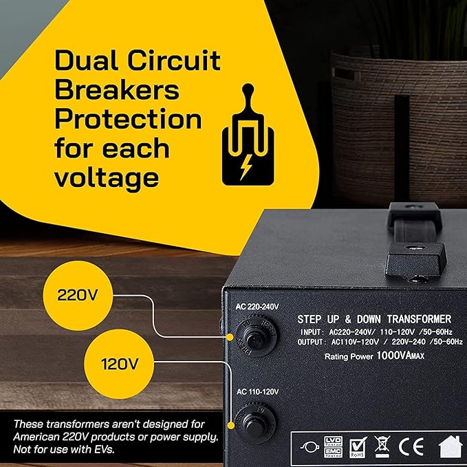 ELC T Series 1000+ Watt Voltage Converter Transformer - Image 7