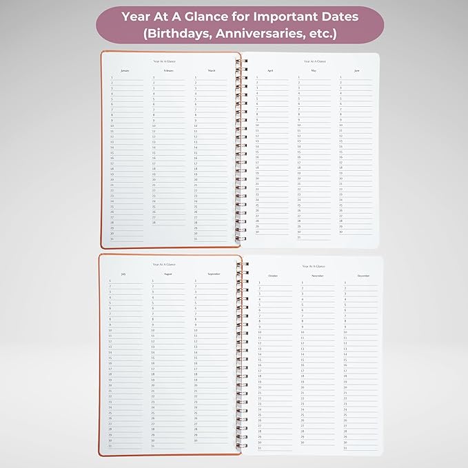| Ultimate Yearly, Monthly Planner | 8.25" x 11.75" | To Do List Notebook - Image 7