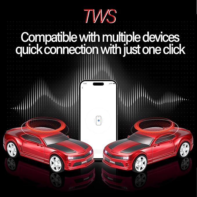 WSTER Sports Car Model Bluetooth Speaker - Image 3