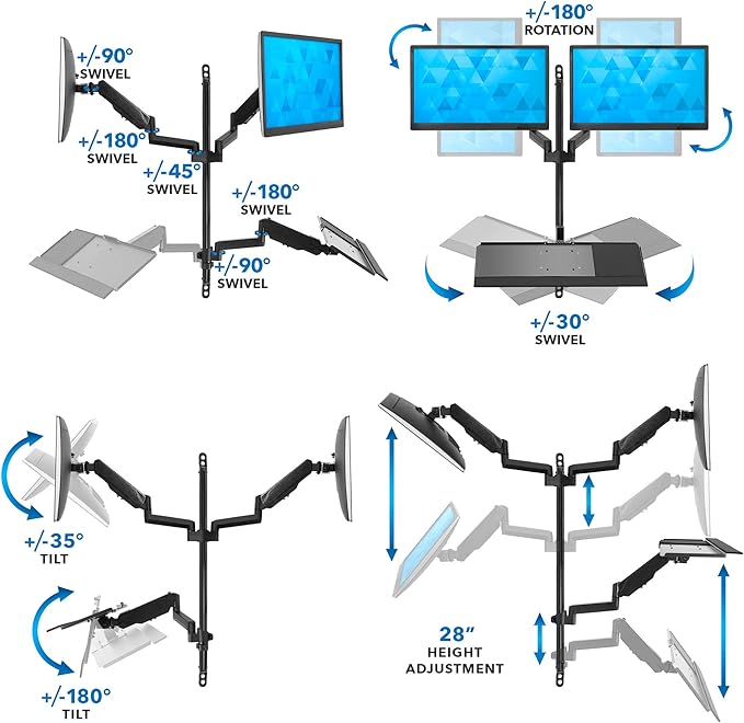 Mount-It! Wall Mount Workstation - Image 5
