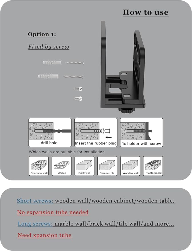 NOTMBESTM Adjustable Wall Mount Shelf Holder - Image 5