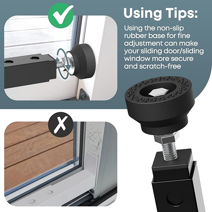 Gadgetzan Adjustable Window Security Bar, 17-33 Inch Sliding Door Security Bar - Image 3