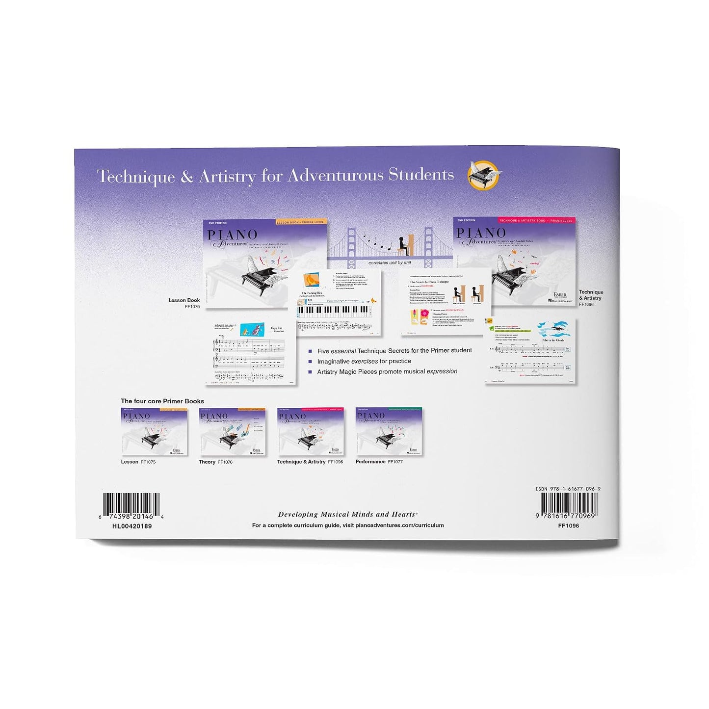 Piano Adventures: Technique and Artistry Book - Primer Level, 2nd Edition | Learn Artistic Expression and Finger Strength | Early Level Piano Method Book | Faber Piano Workbook