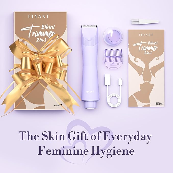 Bikini Trimmer for Women, Flyant 2 in 1 Electric Shaver for Women, Pubic Hair - Image 8