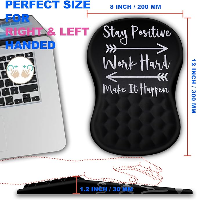 KUOSGM Mouse Pad Wrist Support, Ergonomic Mouse Pad - Image 4