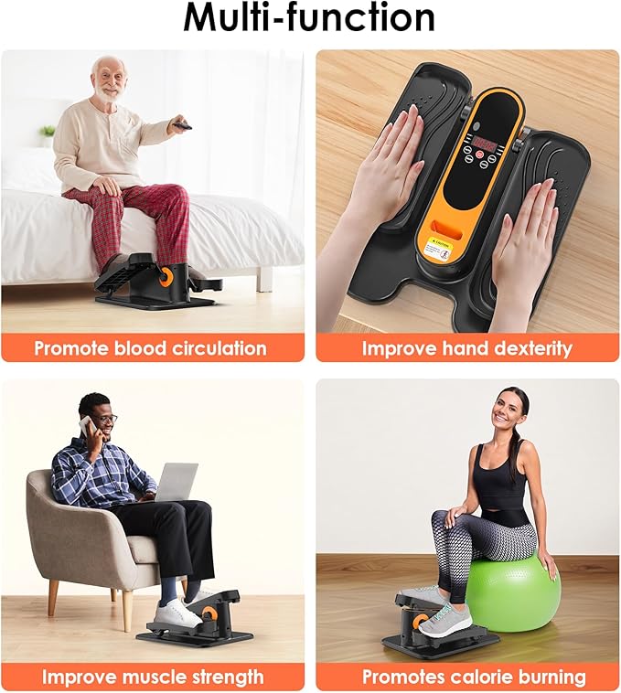 2025 New Under Desk Elliptical Machine, Portable Seated Pedal Exercise Machine - Image 4