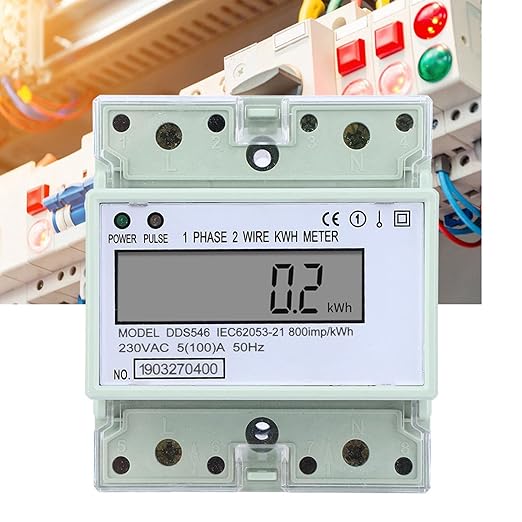 ANKROYU DDS546 Single Phase Energy Meter, Rail Digital Electric Consumption - Image 6