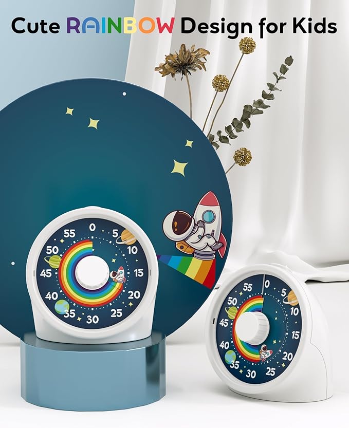 BellMan Visual Timer with Pause Button, 60 Minute Countdown Rainbow Timer - Image 6