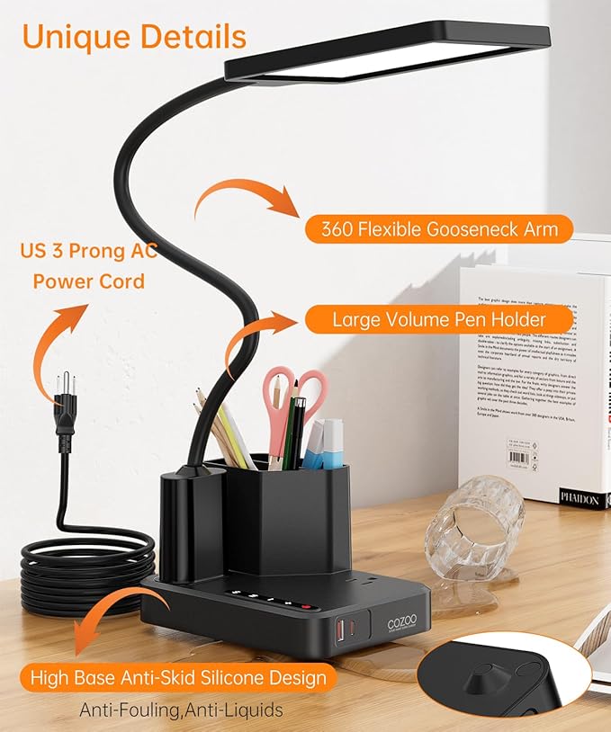 Desk Lamp, COZOO LED Desk Lamps - Image 6