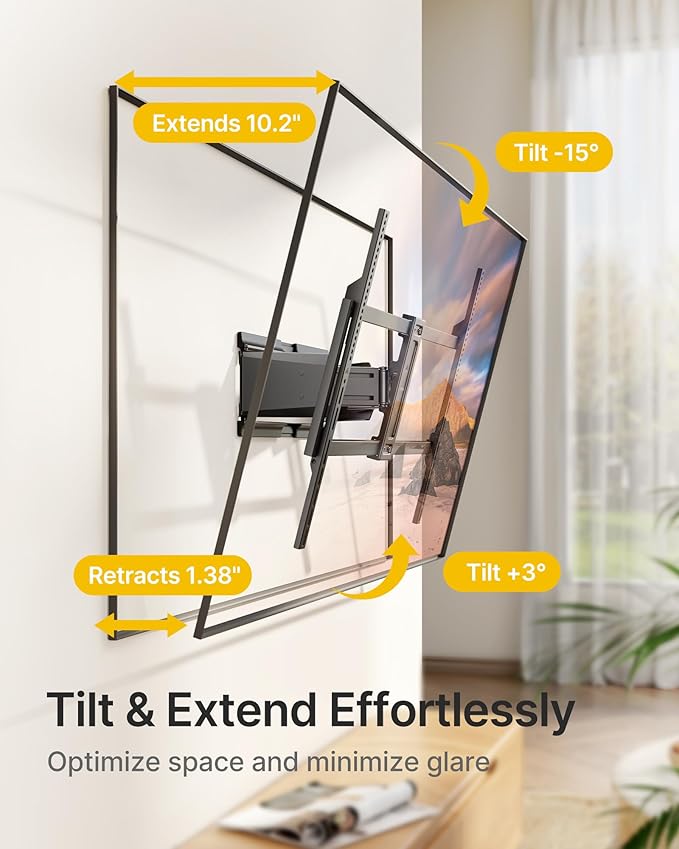 monTEK Heavy Duty Ultra Slim TV Wall Mount - Image 5