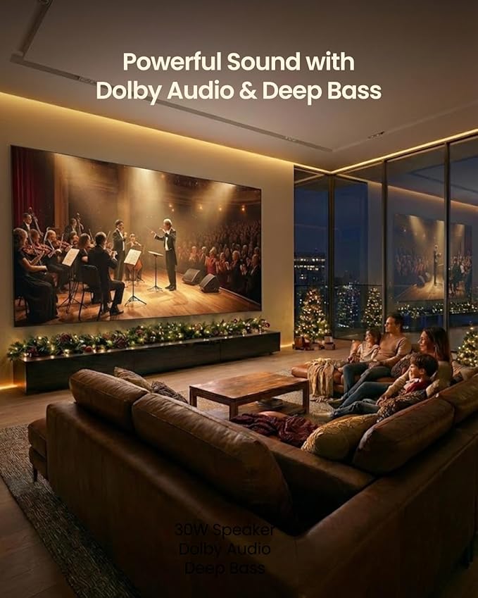 4K Projector with WiFi and Bluetooth, Home Theater 1500 ANSI Lumen Movie - Image 6