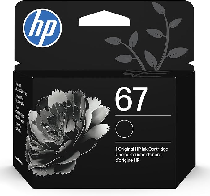HP 67 Black Ink Cartridge | Works by HP