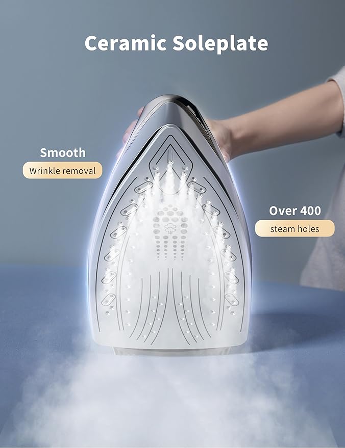 Sundu Steam Iron, 40g/min Continuous Steam, 44 OZ Removable Tank, Built-In Pump - Image 6