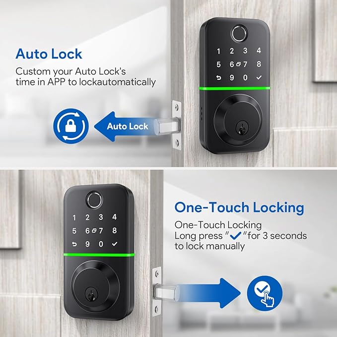 Smart Door Lock Deadbolt with Keypad: Keyless Entry Door Lock - Image 5