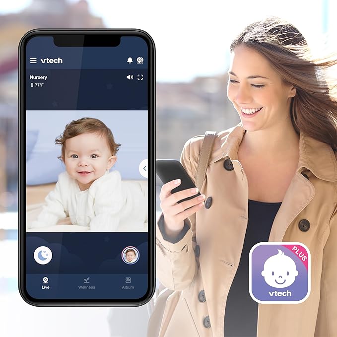 VTech VM901 Smart WiFi Baby Monitor - Image 3