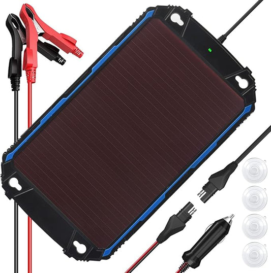 SUNER POWER Waterproof 5W 12V Solar Battery Charger & Maintainer Pro, Built-in by SUNERPOWER