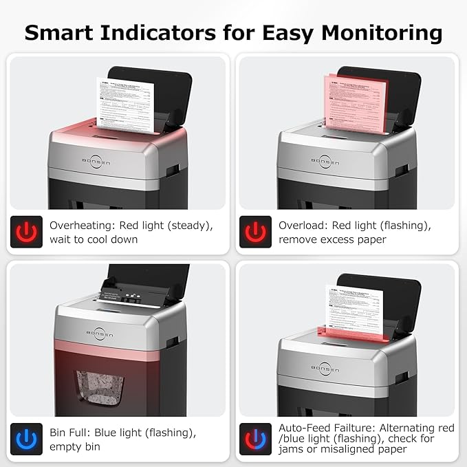 BONSEN 150-Sheet Autofeed Paper Shredder - Image 7