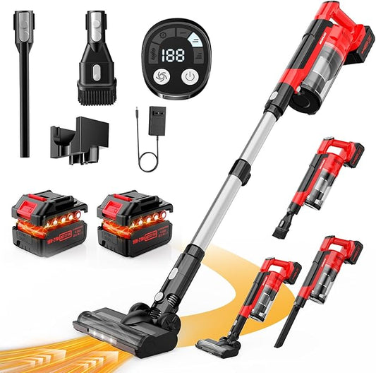 60KPa Cordless Vacuum Cleaner for Home, 700W Brushless Motor Handheld Vacuum by INNOPWOER