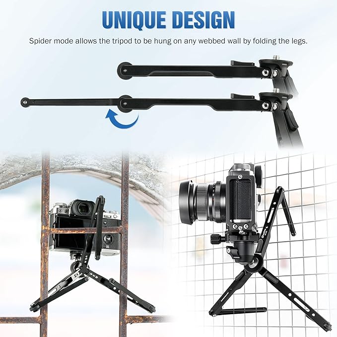 LEOFOTO 9.84" Aluminum Table Tripod - Image 7