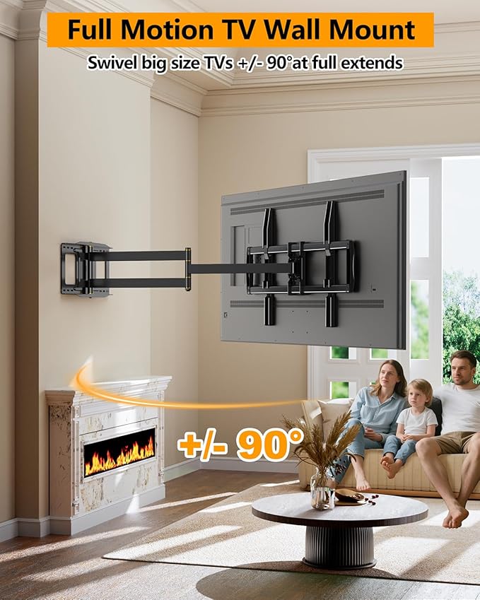 FORGING MOUNT 43–110 inch Long Arm Full Motion TV Wall Mount Holds 176 lbs - Image 5