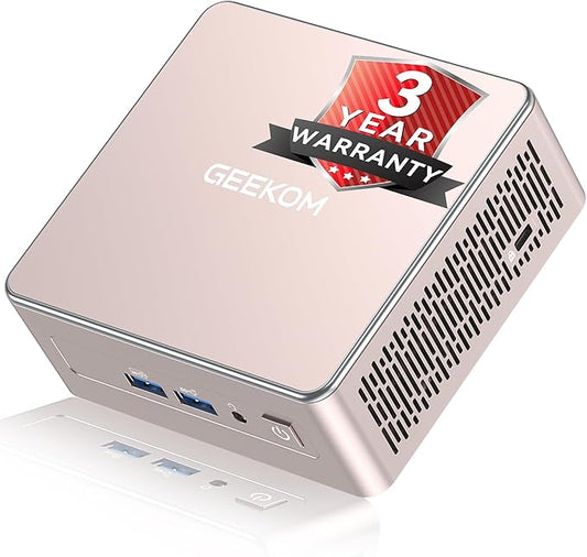 GEEKOM A5 Mini PC with AMD Ryzen 5 7430U, 3-Year Coverage, 16GB RAM&512GB M.2 by GEEKOM