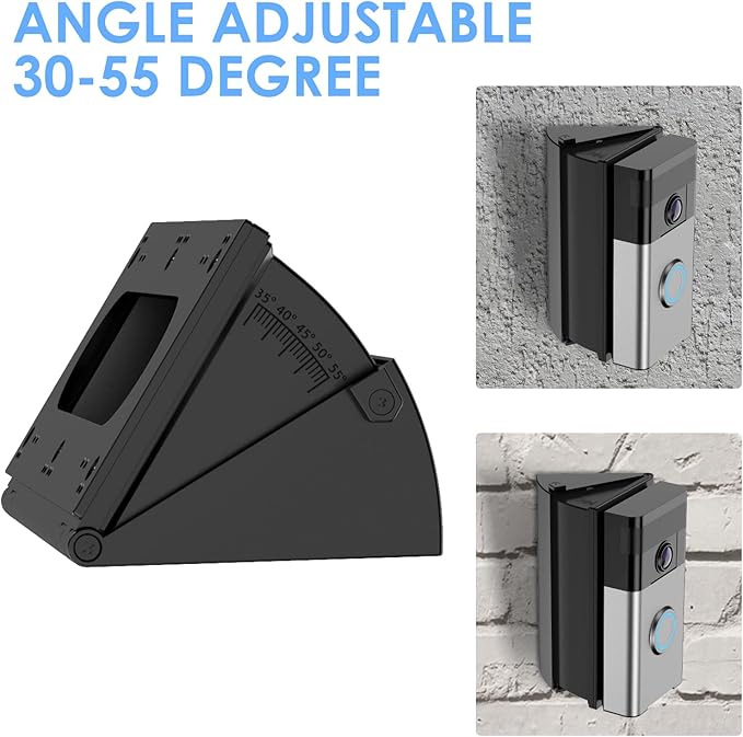 RIOVO Adjustable 30 to 55 Degree Doorbell Angle Mount Compatible - Image 4