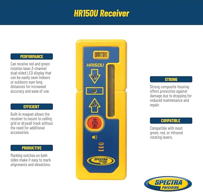 Spectra Precision HR150U Laser Receiver - Image 2