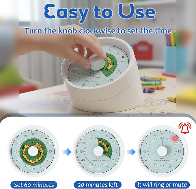 BellMan Visual Timer, 60 Minute Countdown Timer - Image 3