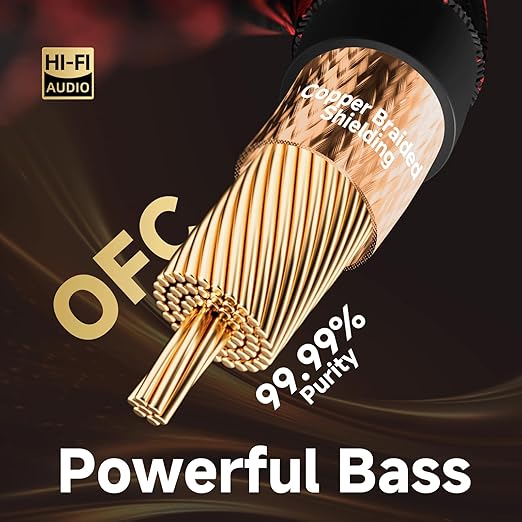 TODN Digital Coaxial Cable OFC Core 75-Ohm Audiophile SPDIF Coax Audio Cable - Image 5