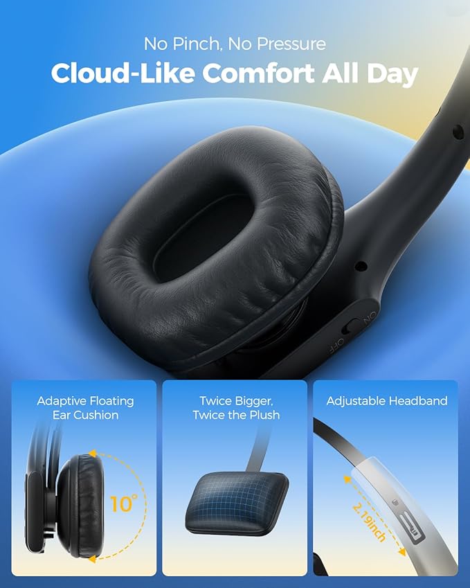 Trucker Bluetooth Headset, Wireless Headset - Image 4