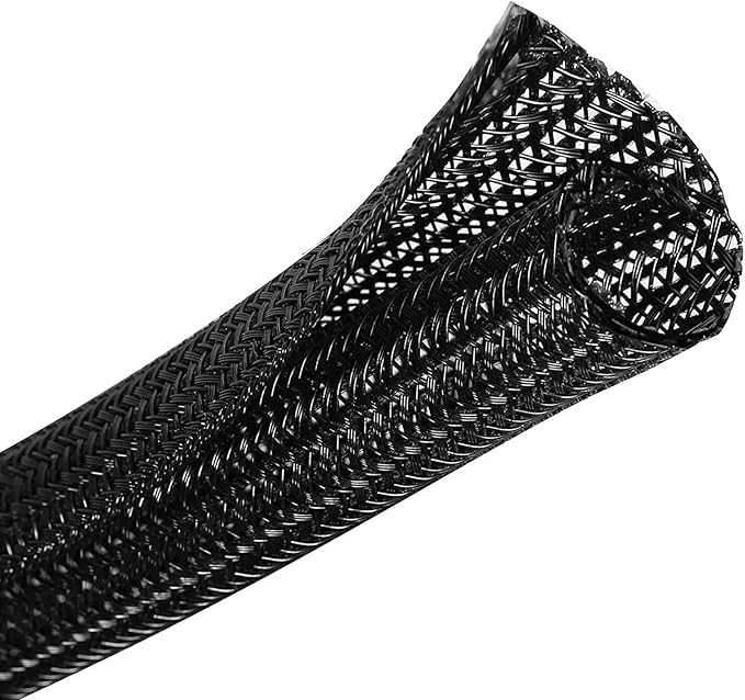 GBSCLOVER Wire Cord Protector Wire Loom Tubing, 25ft by Unknown