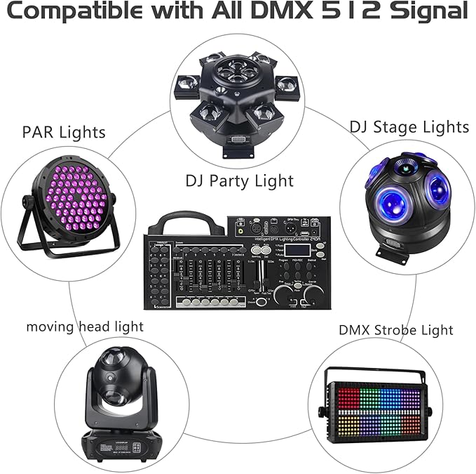 DMX Lighting Console, 240 Channels DMX 512 Controller - Image 4