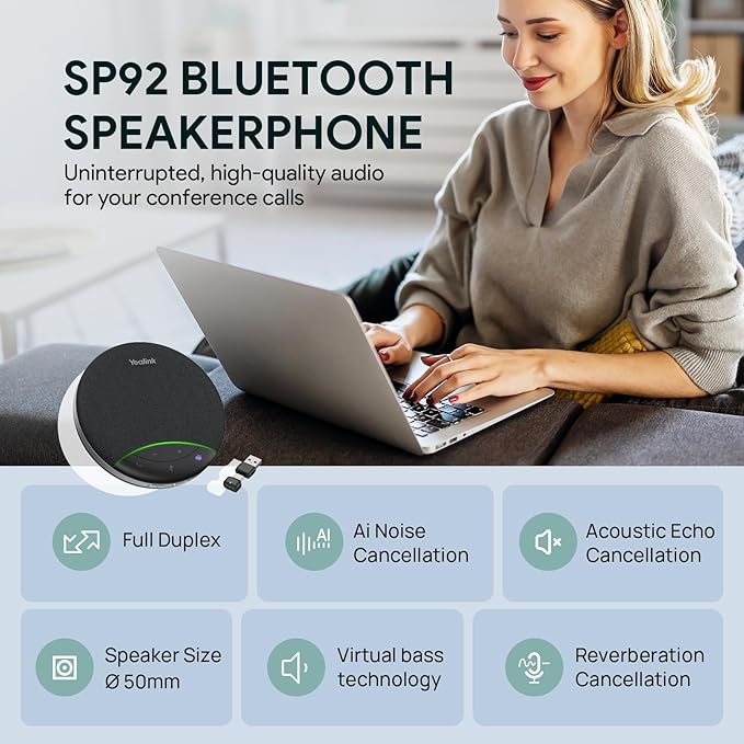 Yealink Sp92 Conference Speaker and Microphone - Image 2