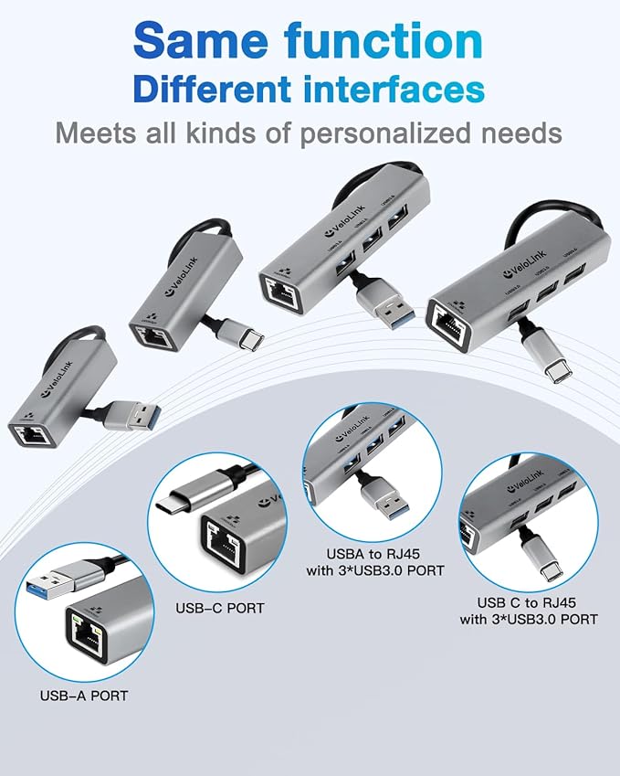 USB a to ethernet Adapter, USB gigabit 1000Mbps Plug and Play - Image 7