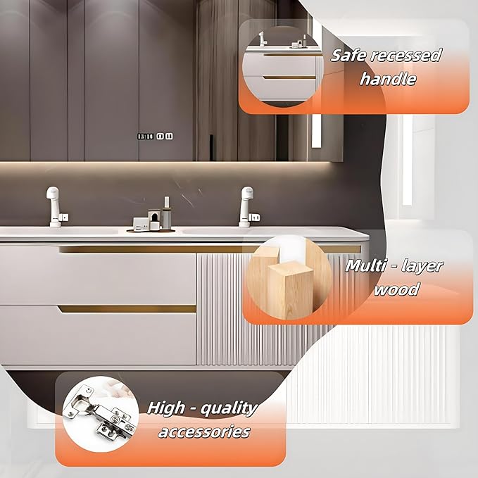 Bathroom Vanity with Double Sink - Image 3
