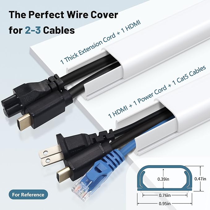 Cable Hider Raceway Kit, 68in Wire Hiders - Image 2