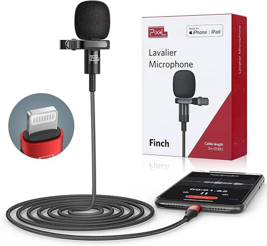 PIXEL Microphone for iPhone iPad from Mic for iPhone Live Streaming Vlogging | by Pixel