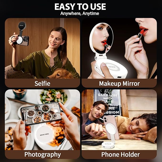CMUBH Magnetic Selfie Light for MagSafe iPhone: 3 Light Modes, Rechargeable - Image 7