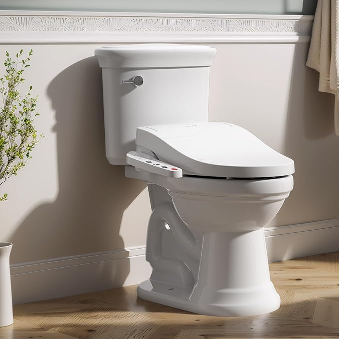 R&T V2601 Electric Bidet Seat For Elongated Toilet, Smart Toilet Seat - Image 2