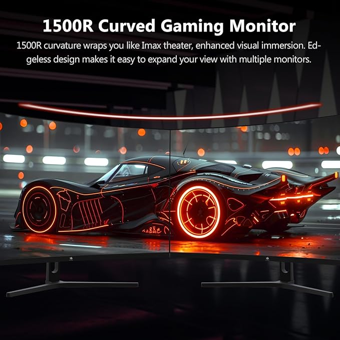 Z-Edge 32 inch Curved Gaming Monitor, FHD 1080P 240Hz Curved Monitor, 1500R - Image 4