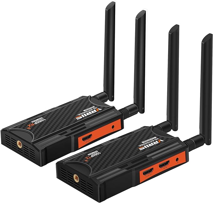 Wireless HDMI Transmitter and Receiver, 250m Wireless HDMI Extender Kit by VRRIIS