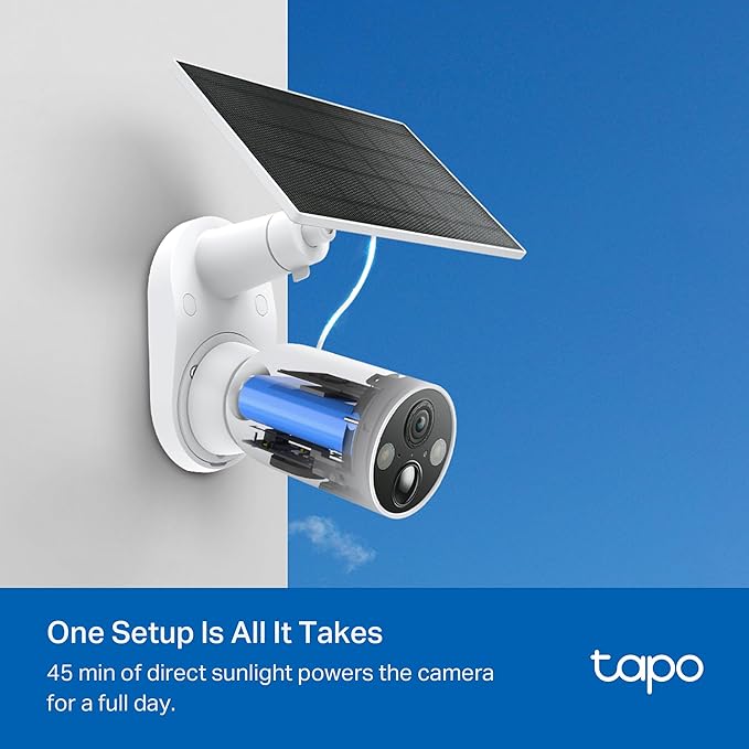 Tapo MagCam 2K Solar, Outdoor Battery Camera+Magnetic Base+Solar Panel - Image 4