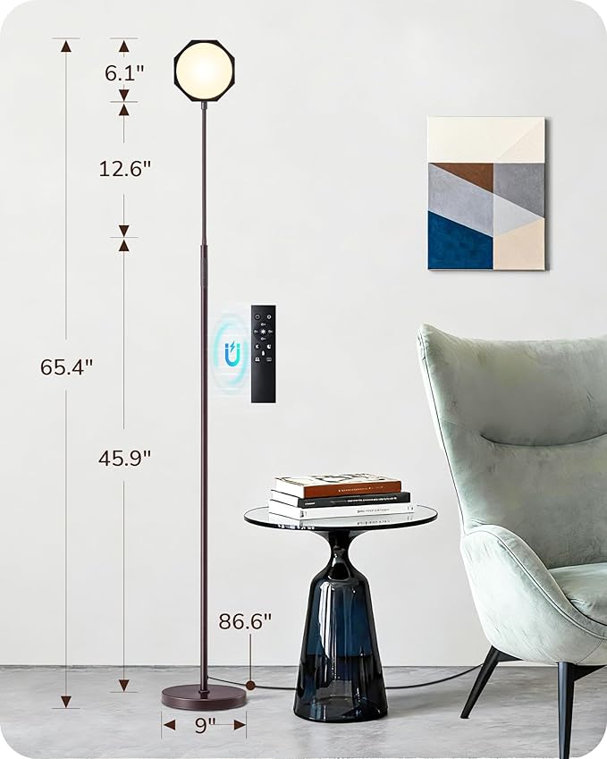 EDISHINE Modern LED Floor Lamp, 1300LM Bright Floor Lamps - Image 8