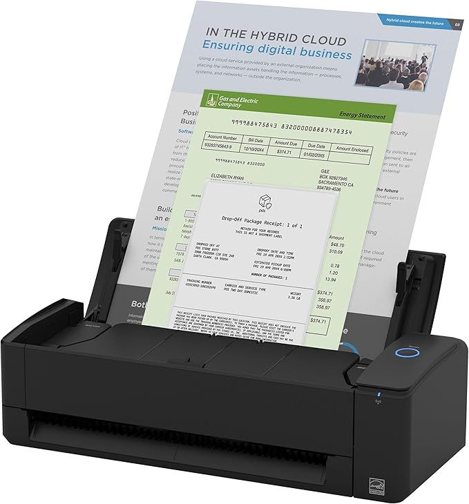 ScanSnap iX1300 Compact Wireless or USB Double-Sided Color Document, Photo & by ScanSnap