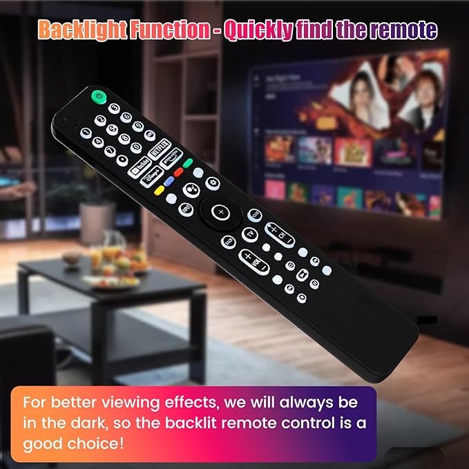 Universal Backlit Remote for Sony TV, Replacement Remote for Bravia XR/XBR/KD - Image 5